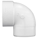Charlotte Pipe Schedule 40 1-1/2 in. Hub X 1-1/2 in. D Spigot PVC Elbow 1 pk