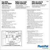 Plumb Pak 1-1/2 or 1-1/4 in. D Plastic S-Trap