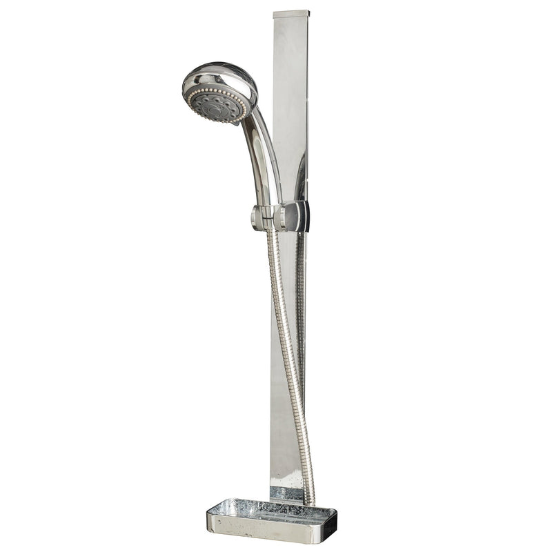 Whedon Chrome Metal 24 in. Handheld Showerhead Glide Rail