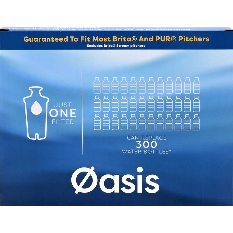 Oasis Water Pitcher Replacement Water Filter For Brita and PUR