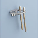 OakBrook Brushed Nickel Die Cast Zinc Toothbrush/Tumbler Holder