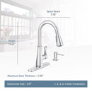Moen Hadley One Handle Chrome Pull-Down Kitchen Faucet