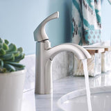 Moen Lindor Brushed Nickel Bathroom Faucet 4 in.