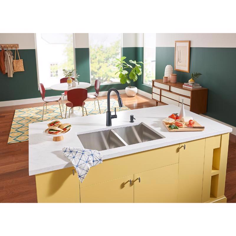 Moen Nori One Handle Matte Black Kitchen Faucet