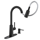 Moen Nori One Handle Matte Black Kitchen Faucet