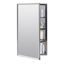 Zenna Home 26 in. H X 15 in. W X 5 in. D Rectangle Medicine Cabinet/Mirror