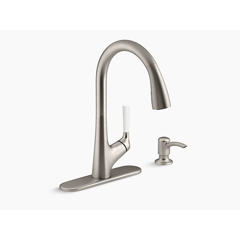 Kohler One Handle Stainless Steel Pull-Down Kitchen Faucet