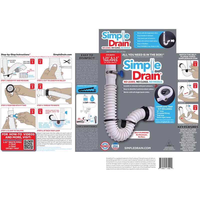 Simple Drain Rubber Sink Drain Kit