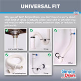 Simple Drain Rubber Sink Drain Kit