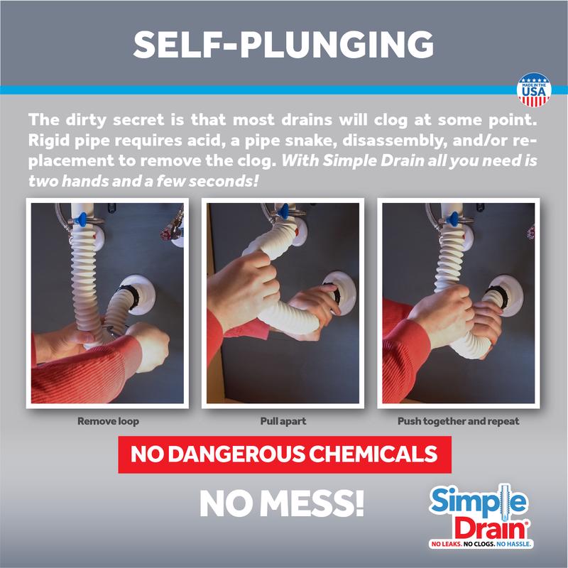 Simple Drain Rubber Sink Drain Kit