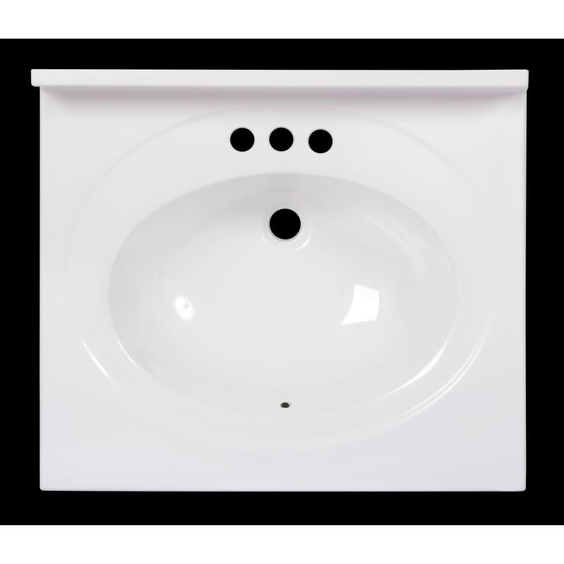 BATH SINK STD 22X25" WH