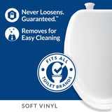 Mayfair by Bemis Eden Round Bone Soft Toilet Seat