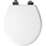 Mayfair by Bemis Benton Slow Close Round White Enameled Wood Toilet Seat