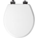 Mayfair by Bemis Benton Slow Close Round White Enameled Wood Toilet Seat
