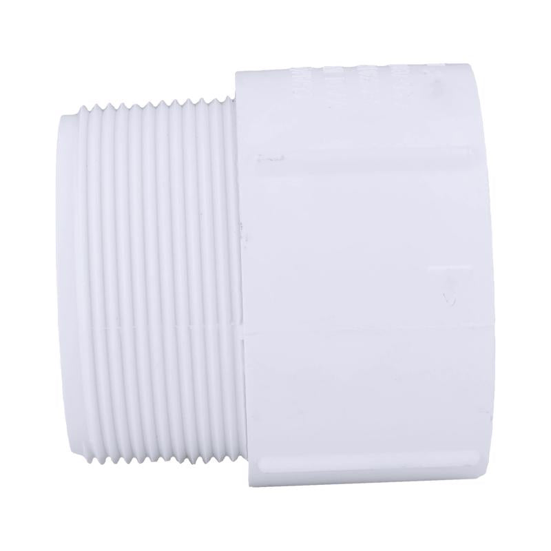 Charlotte Pipe Schedule 40 3 in. MPT X 3 in. D Slip PVC Adapter 1 pk