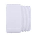 Charlotte Pipe Schedule 40 4 in. MPT X 4 in. D Slip PVC 4 in. Adapter 1 pk