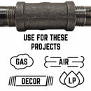 STZ Industries 1/2 in. FIP each X 1/2 in. D FIP Black Malleable Iron 45 Degree Elbow