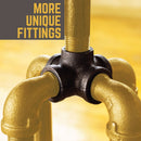 STZ Industries 1/2 in. FIP each X 1/2 in. D FIP Black Malleable Iron 45 Degree Elbow