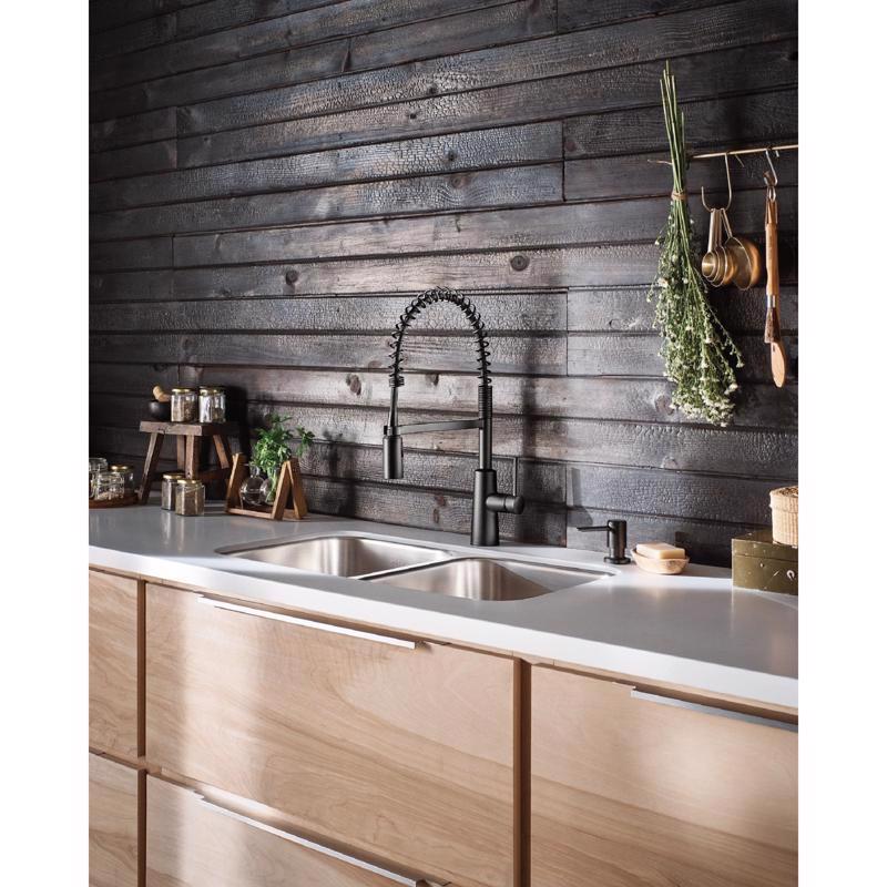 Moen Nori One Handle Matte Black Kitchen Faucet