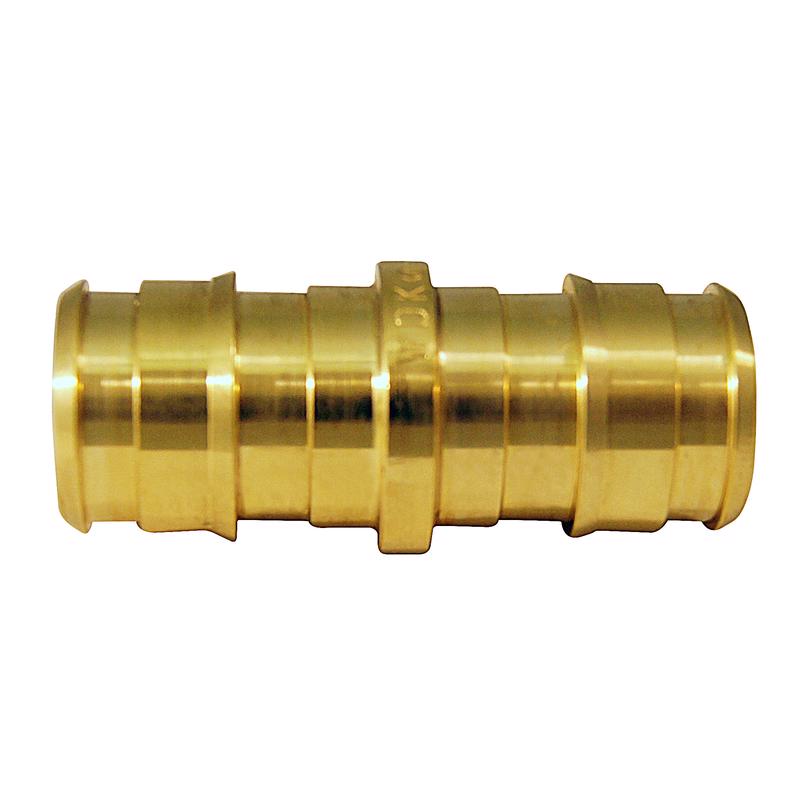 Apollo 1/2 in. Expansion PEX in to X 1/2 in. D Barb Brass Straight Coupling