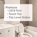 Ace 3 in. Chrome Metal Drain Stopper