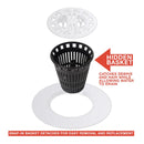 Ace Gloss Plastic/Stainless Steel Hair Catcher Shower Drain Cover