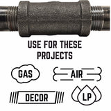 STZ Industries 1 in. FIP each X 1 in. D FIP Black Malleable Iron 45 Degree Elbow