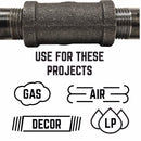 STZ Industries 1 in. FIP each X 1 in. D FIP Black Malleable Iron 45 Degree Elbow