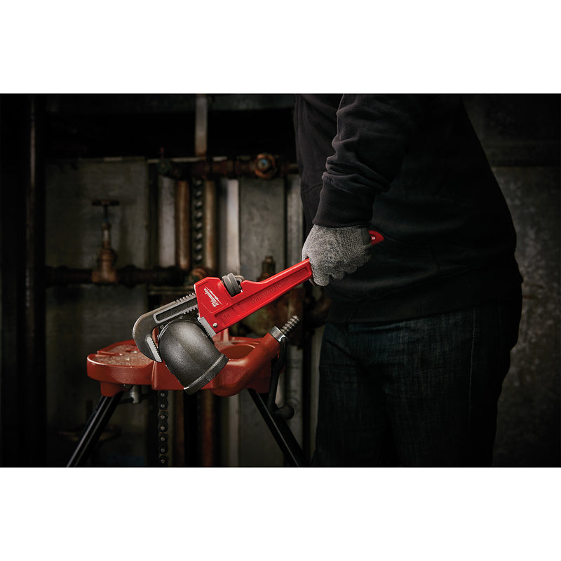 Milwaukee 2 in. Pipe Wrench 14 in. L Black/Red