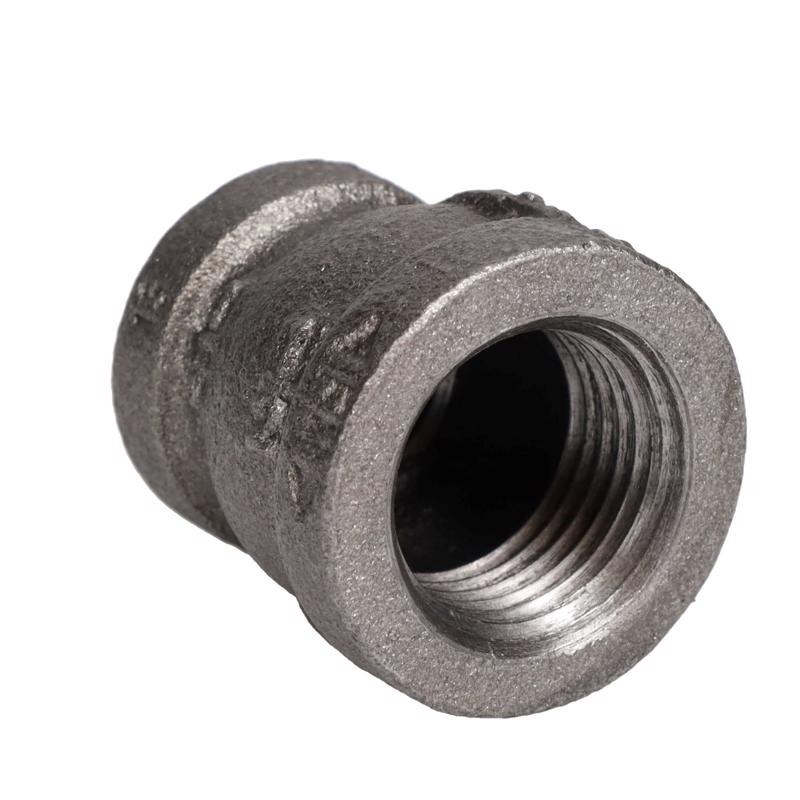 STZ Industries 1/2 in. FIP each X 3/8 in. D FIP Black Malleable Iron Reducing Coupling