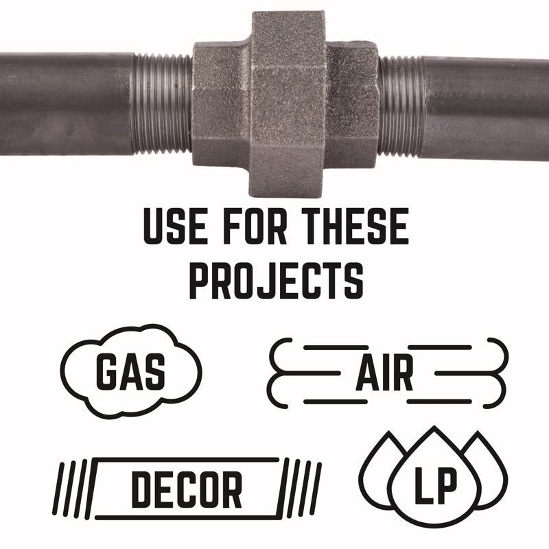STZ Industries 1/2 in. FIP each X 1/2 in. D FIP Black Malleable Iron Union