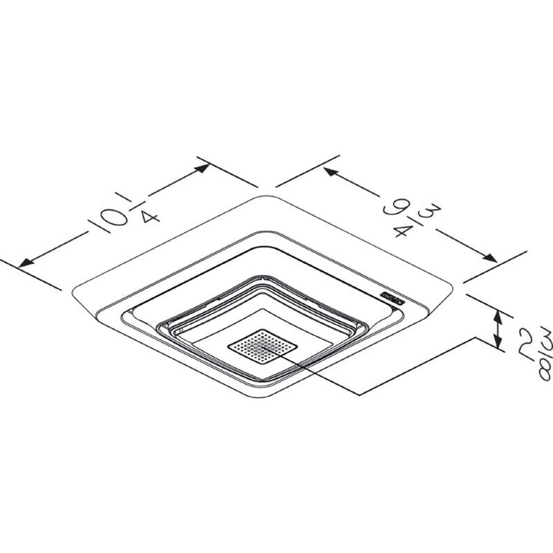 Broan-NuTone Sensonic Bathroom Exhaust Fan Grille