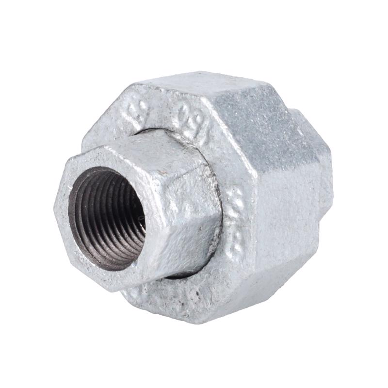 STZ Industries 3/8 in. FIP each X 3/8 in. D FIP Galvanized Malleable Iron Union
