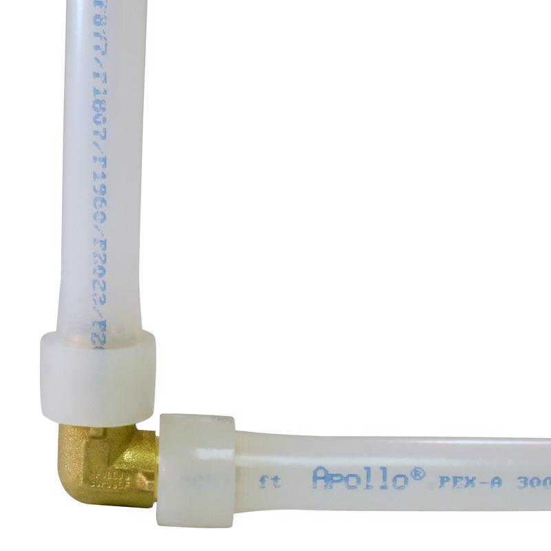 Apollo PEX-A 1/2 in. Expansion PEX in to X 1/2 in. D Barb Brass 90 Degree Elbow