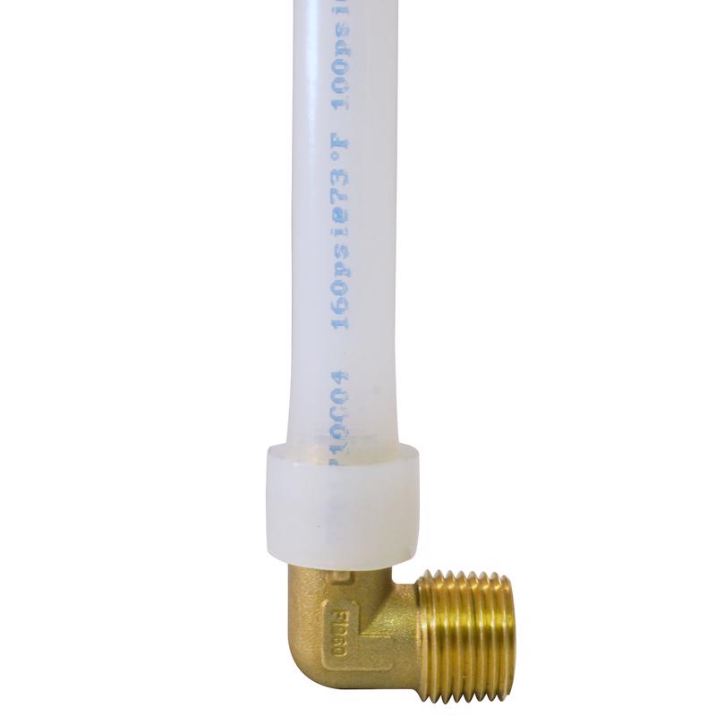 Apollo PEX-A 1/2 in. Expansion PEX in to X 1/2 in. D MNPT Brass 90 Degree Elbow