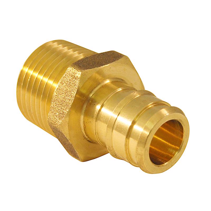 Apollo PEX-A 1/2 in. Expansion PEX in to X 1/2 in. D MPT Brass Adapter