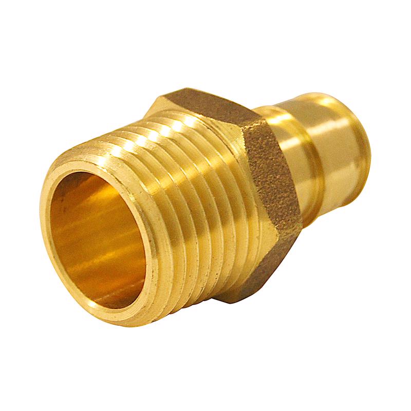 Apollo PEX-A 1/2 in. Expansion PEX in to X 1/2 in. D MPT Brass Adapter