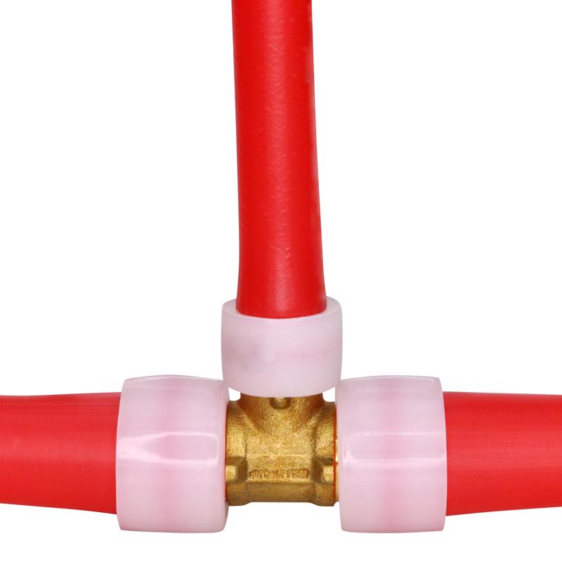 Apollo PEX-A 3/4 in. Expansion PEX in to X 3/4 in. D Barb Brass Reducing Tee