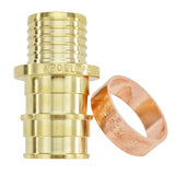 Apollo PEX-A 3/4 in. Expansion PEX in to X 3/4 in. D Barb Brass Coupling