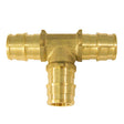 TEE 1/2" BARB BRASS