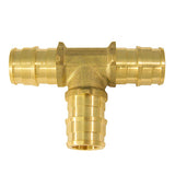 TEE 1/2" BARB BRASS