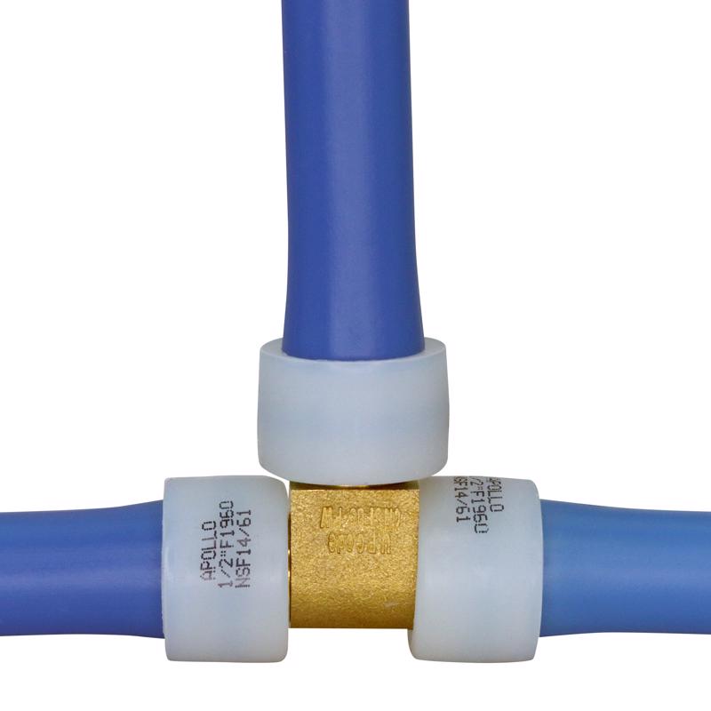 Apollo PEX-A 1/2 in. Expansion PEX in to X 1/2 in. D Barb Brass Tee