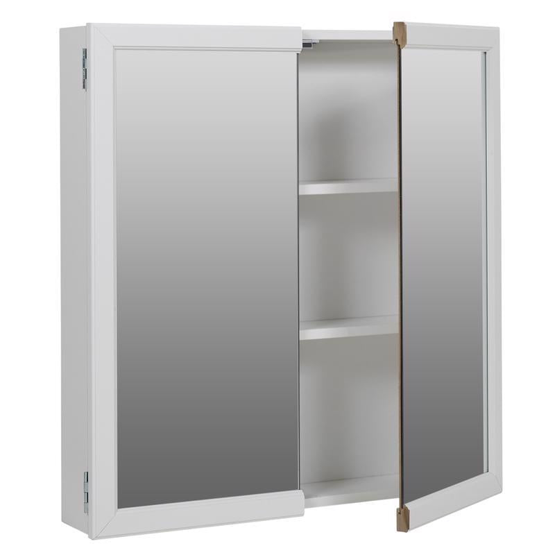 Zenna Home 25.38 in. H X 25.38 in. W X 4.50 in. D Rectangle Medicine Cabinet/Mirror