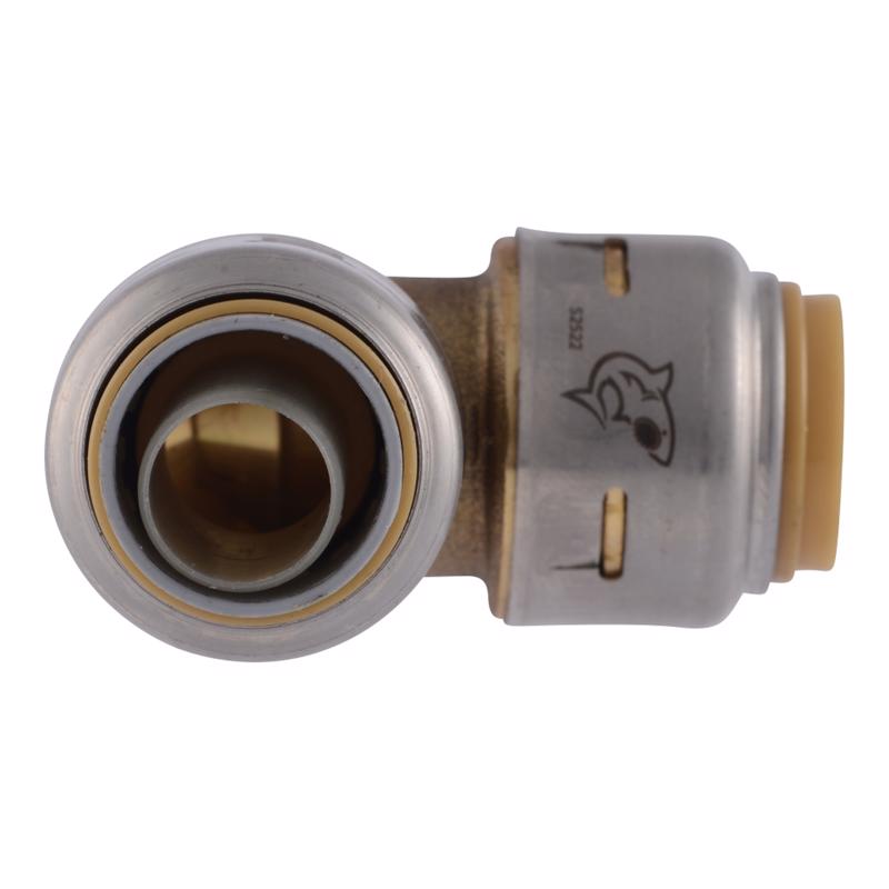 SharkBite Push to Connect 1/2 in. PTC X 1/2 in. D PTC Brass Elbow