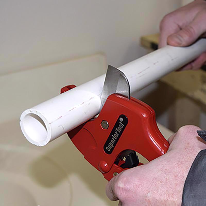 Superior Tool 1-5/16 in. Ratcheting Pipe Cutter Red 1 pc