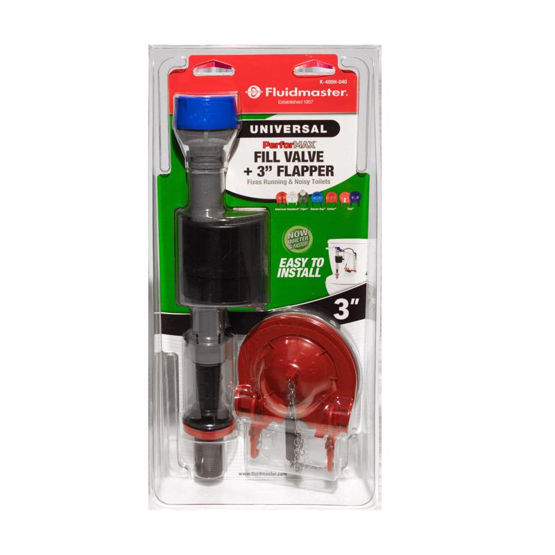 Fluidmaster Performax Fill Valve And Flapper Kit Multicolored