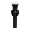 Keeney 1-1/4 in. Chrome Plastic Push Button Drain with Overflow