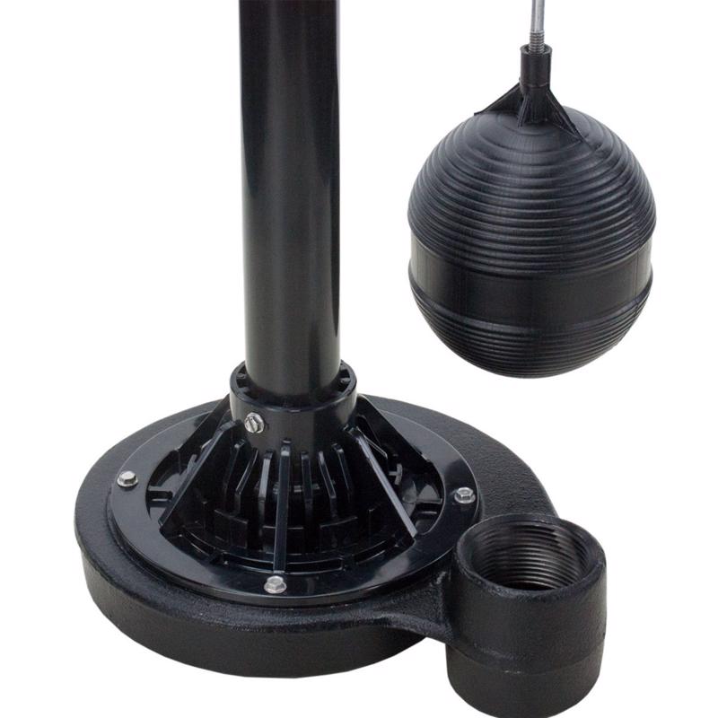 Zoeller 1/2 HP 3900 gph Cast Iron Vertical Float Switch AC Pedestal Sump Pump