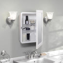 Zenna Home 22.38 in. H X 16.38 in. W X 5 in. D Rectangle Medicine Cabinet