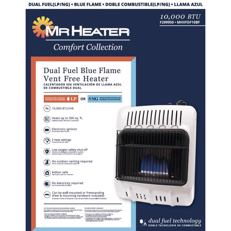 Mr. Heater Comfort Collection 200 sq ft 10000 BTU Natural Gas/Propane Wall Heater